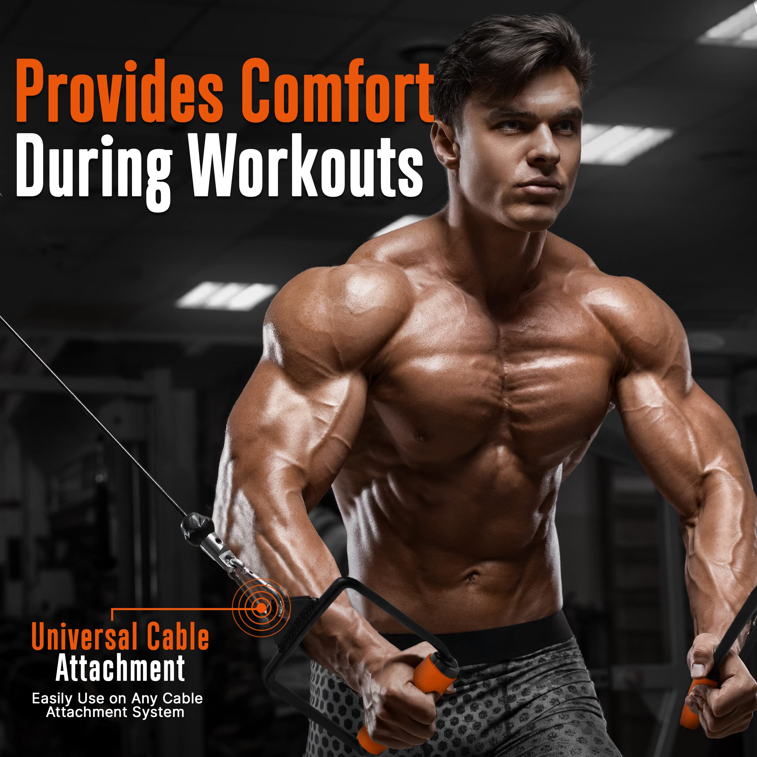 Provides Comfort During Workouts

Universal Cable Attachment

Easily Use on Any Cable Attachment System