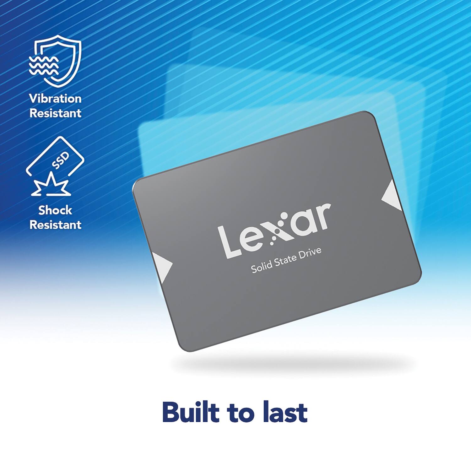 Vibration Resistant SSD Shock Resistant Lexar Solid State Drive Built to last