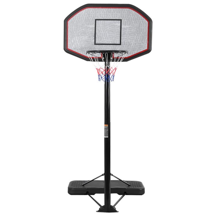 SlickBlue - Portable Basketball Hoop with Adjustable Height for Indoor or Outdoor Play - Black