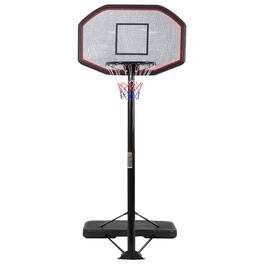 SlickBlue - Portable Basketball Hoop with Adjustable Height for Indoor or Outdoor Play - Black