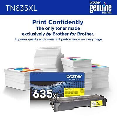 brother TN635XL genuine INK & TONER  
Print Confidently  
The only toner made exclusively by Brother for Brother.  
Superior quality and consistent performance on every page.  

brother at your side  
TN635XL  
635 XL
