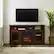 Alt View 1. Walker Edison - 58" Tall Glass Two Door Soundbar Storage Fireplace TV Stand for Most TVs Up to 65" - Traditional Brown.