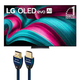 LG - OLED83C5PUA 83 Inch 4K OLED evo C5 Smart TV with AudioQuest SKY 3m HDMI Cable