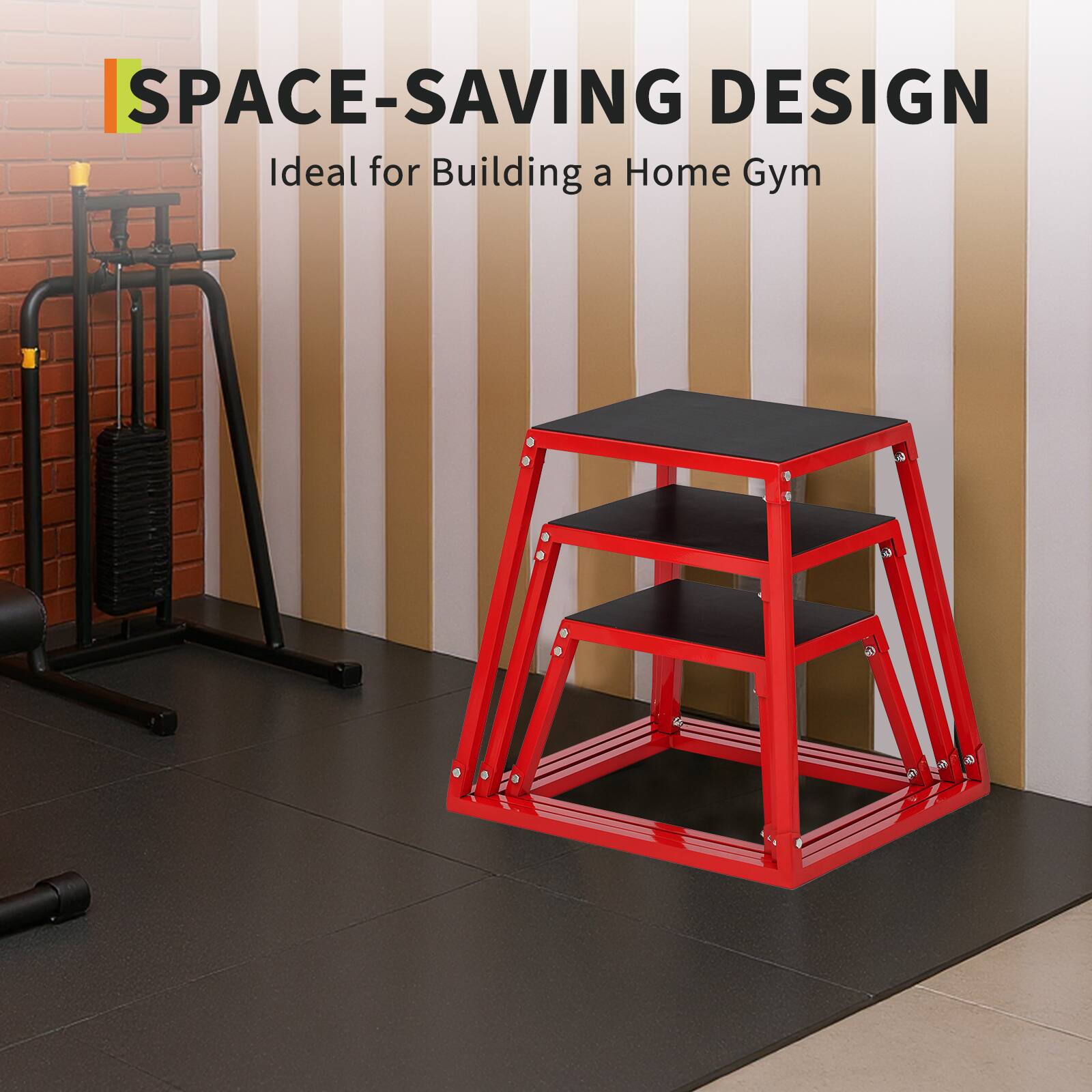 SPACE-SAVING DESIGN  
Ideal for Building a Home Gym