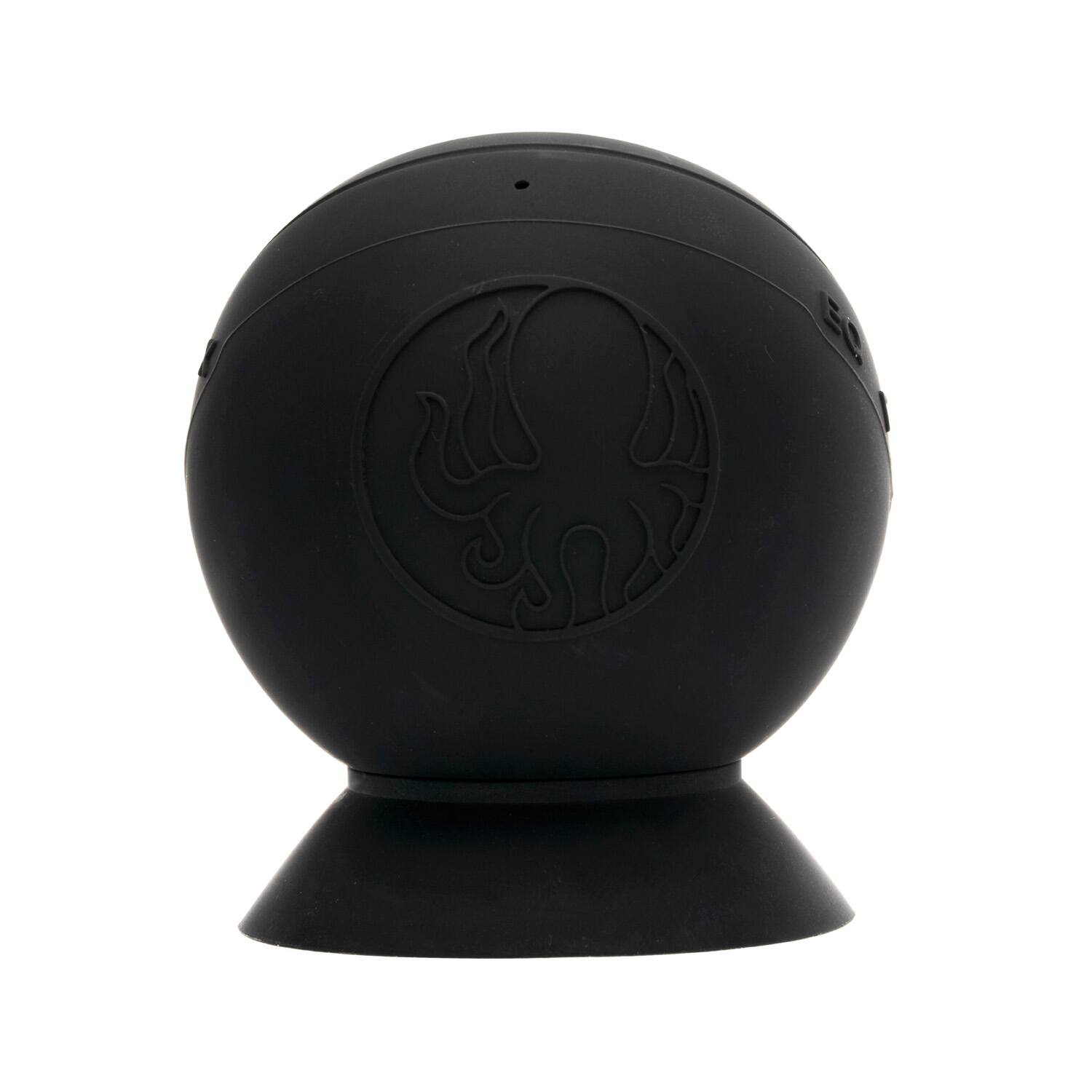 Left. Speaqua - Barnacle Pro 2.0 Portable Waterproof Bluetooth Speaker with Built in Storage (2,000 songs) - Manta Ray Black.