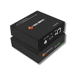 J-Tech Digital - 1080P 60Hz H.264 IPTV Livestream Encoder with Audio Embedding and PoE - Black