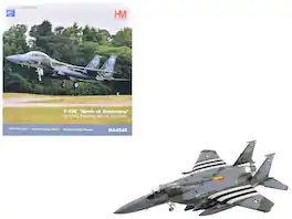 Hobby Master - Boeing F-15E Strike Eagle 88-1702 Spirit of Goldsboro 334th FS 4th FW 2024 United States Air Force Air Power 1/72 - Grey, Green