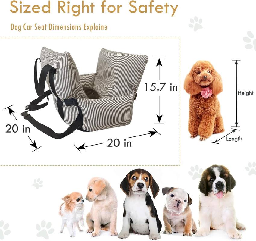 Sized Right for Safety Dog Car Seat Dimensions Explaine

15.7 in Height
20 in Length
20 in Width