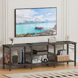 Furnulem - 55 In TV Stand for TVs up to 65 In - Gray