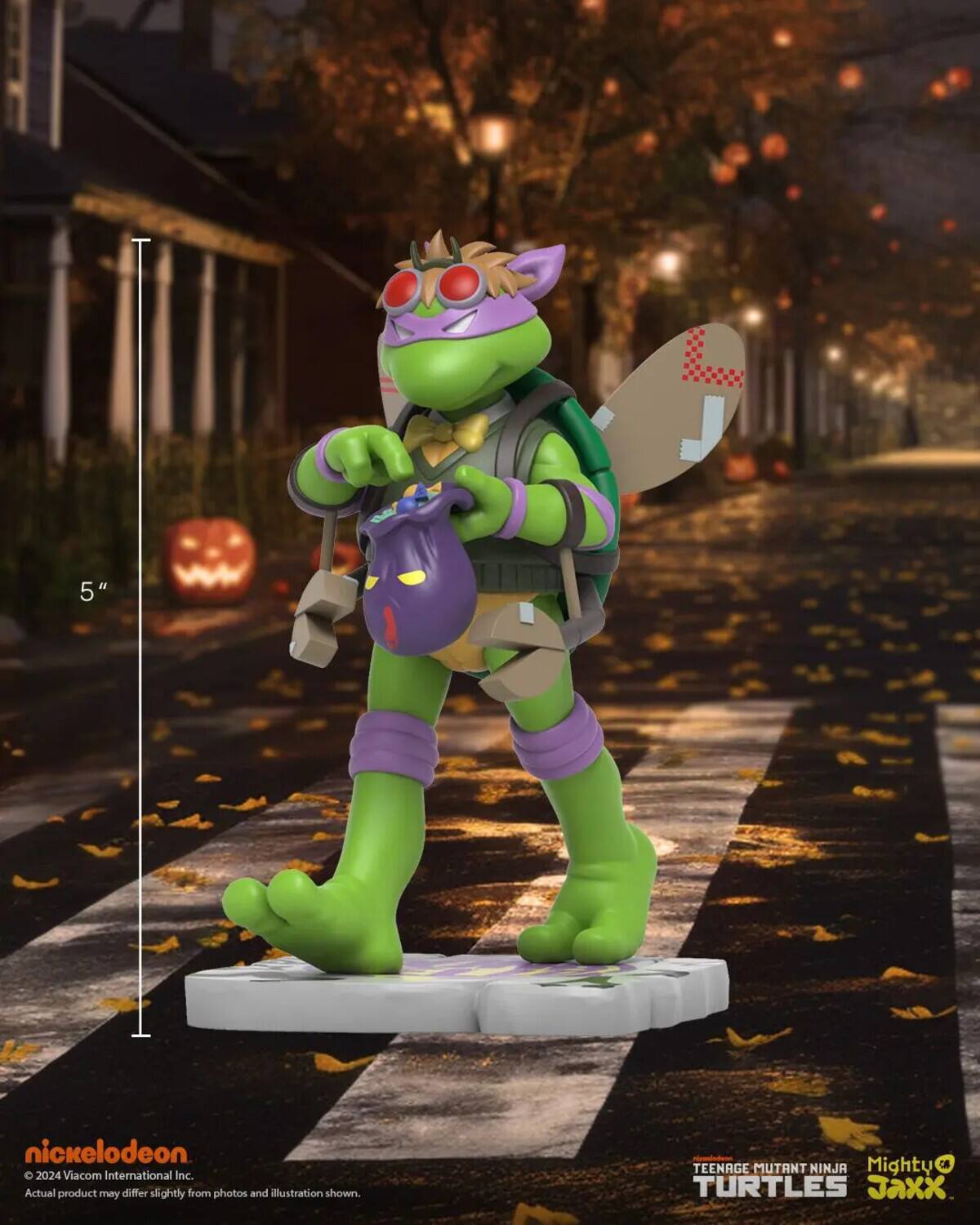 5" Nickelodeon 2024 Viacom International Inc. Actual product may differ slightly from photos and illustration shown. Teenage Mutant Ninja Turtles Mighty Jaxx