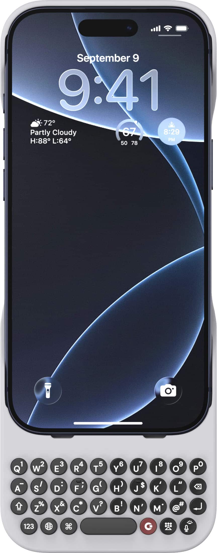 Clicks - Keyboard Case for iPhone 17 Pro - Smoke