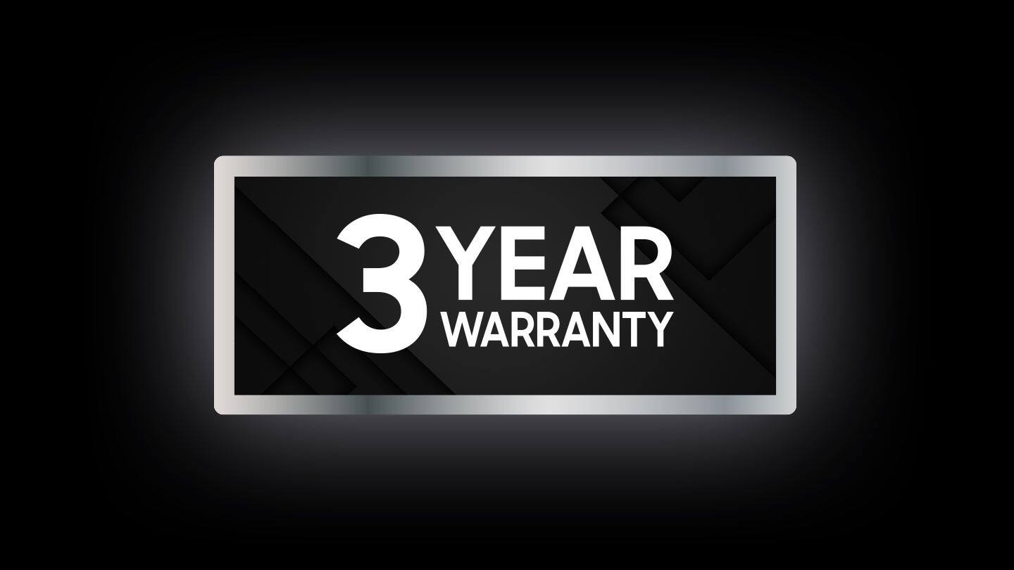 3 YEAR WARRANTY