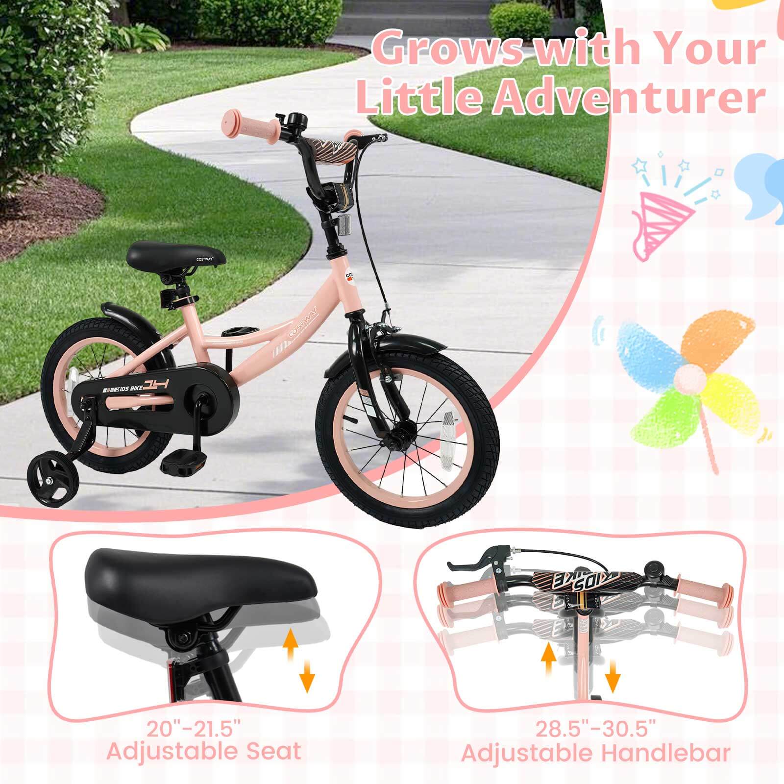 Grows with Your Little Adventurer

20" - 21.5" Adjustable Seat

28.5" - 30.5" Adjustable Handlebar