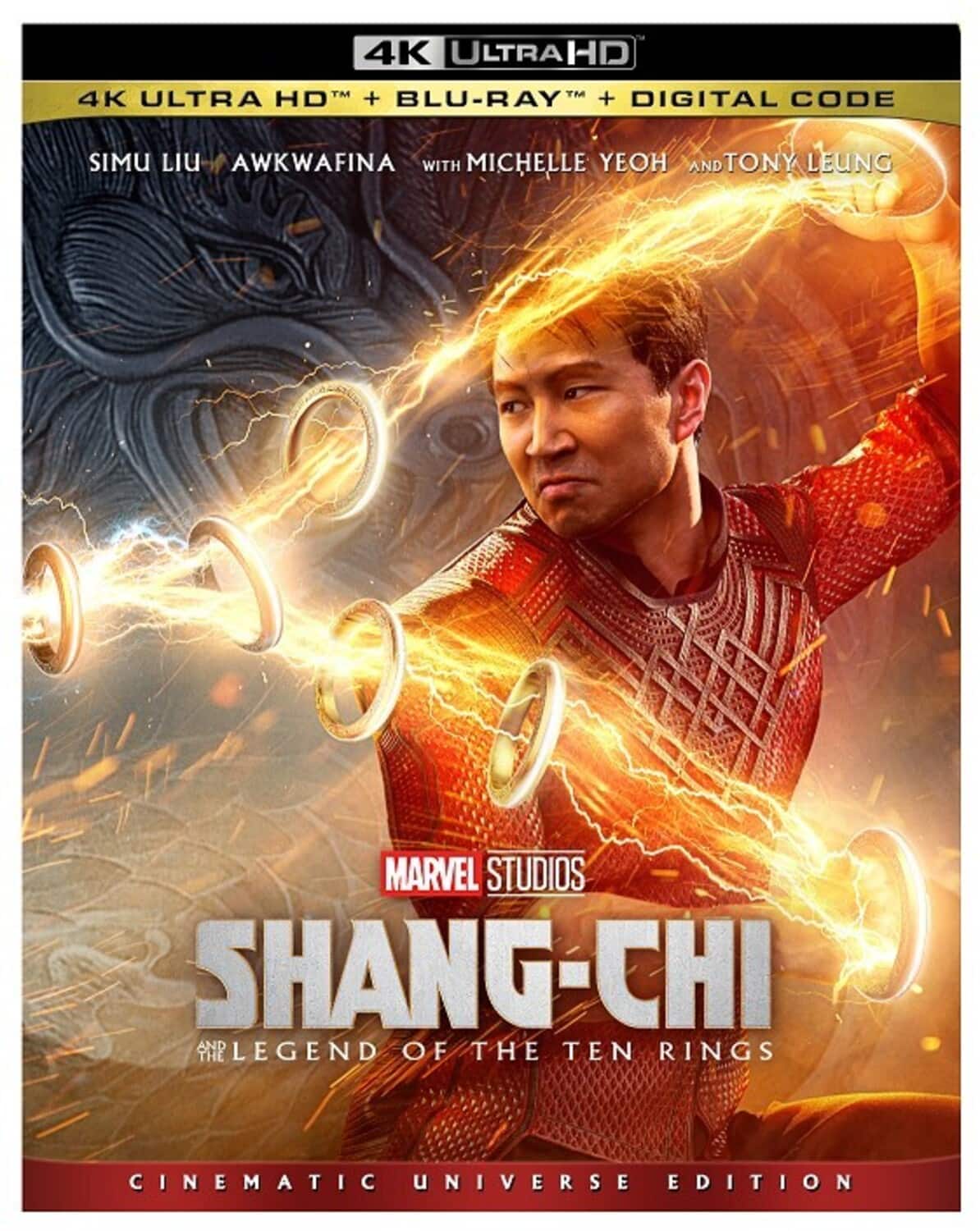 Front. Shang-Chi and the Legend of the Ten Rings   - 4K Blu-Ray.