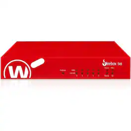 WatchGuard - Firebox T45-PoE Network Security/Firewall Appliance - Intrusion Prevention - 5 Port - 10/100/1000Base-T - Black