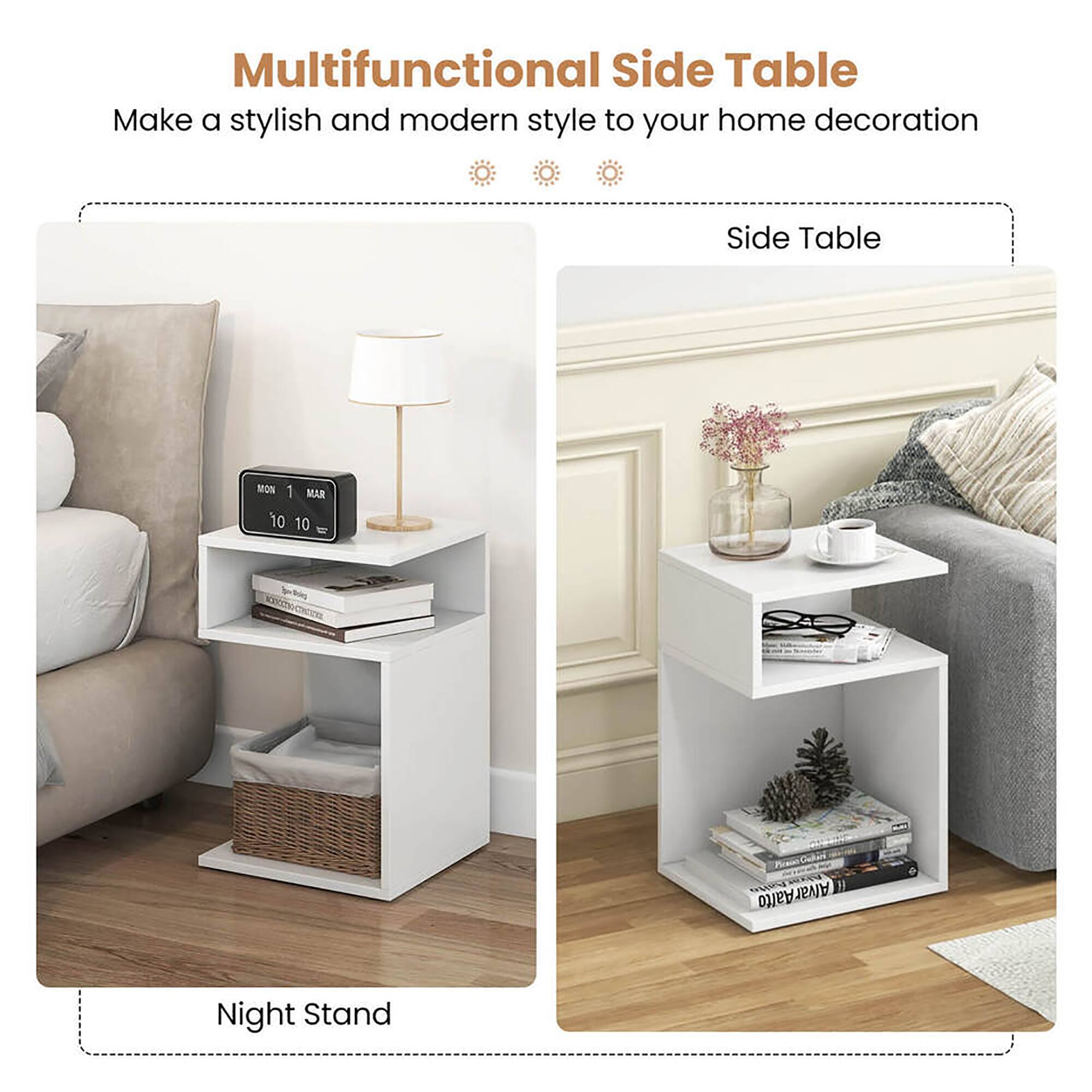 Multifunctional Side Table  
Make a stylish and modern style to your home decoration  

Side Table  

Night Stand