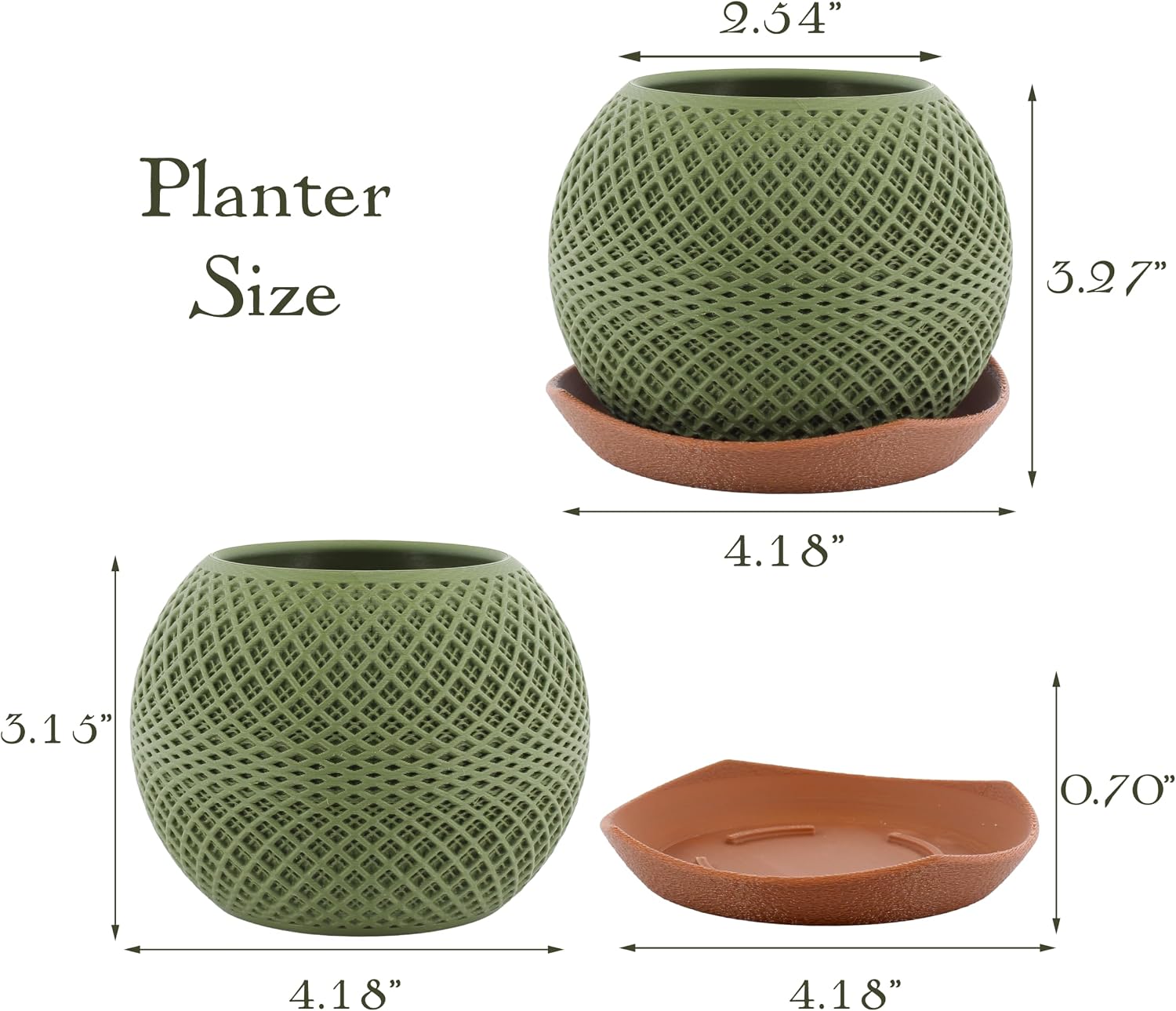 Planter Size

2.54"
3.27"
4.18"
3.15"
0.70"
4.18"