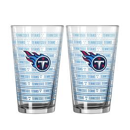 Logo Brands - Tennessee Titans Two-Pack Chant Fade 16oz. Pint Glass Set - Multicolor