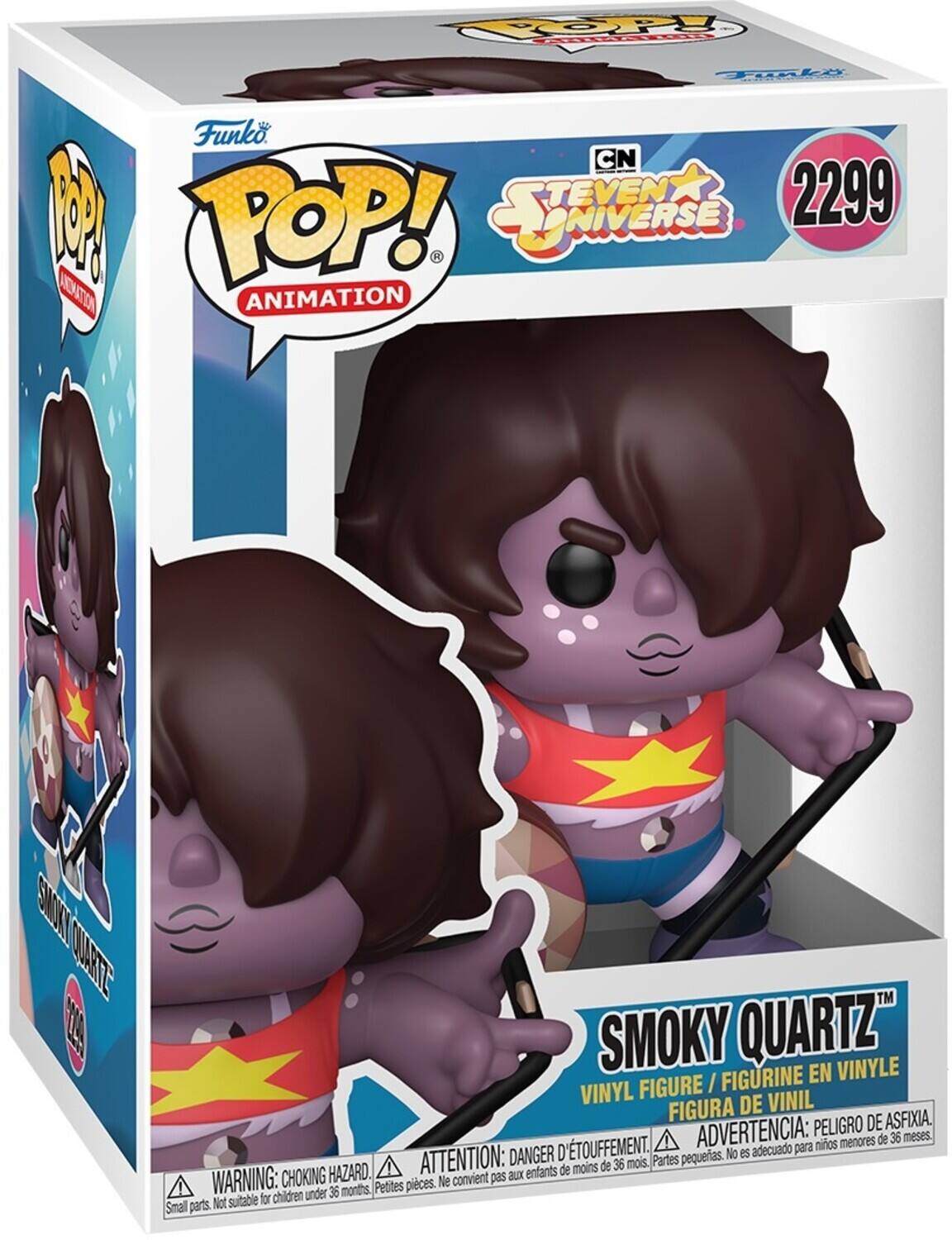 Funko POP! Animation Steven Universe 2299 Smoky Quartz Vinyl Figure / Figurine en Vinyle / Figura de Vinil Peligro de Asfixia. D'Touffement. Advertencia: Niños menores de 36 meses. Danger No es adecuado para ATTENTION: de 36 mois, Partes pequerias. Hazard. Aux enfants de moins de 36 mois. Warning: Choking Petites pieces. Ne convient pas children under 36 months. Not suitable for Small parts