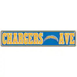 Fan Creations - Los Angeles Chargers 4" x 18" Team Boulevard Metal Sign - Multicolor