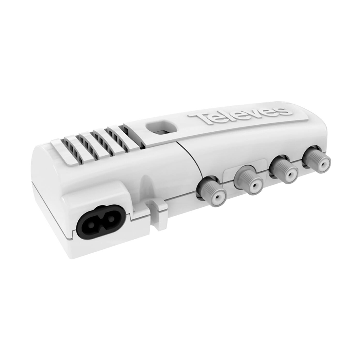Angle. Televes - Televes 552380 Lte-filtering Distribution Indoor Amplifier With 5 Outputs - White.