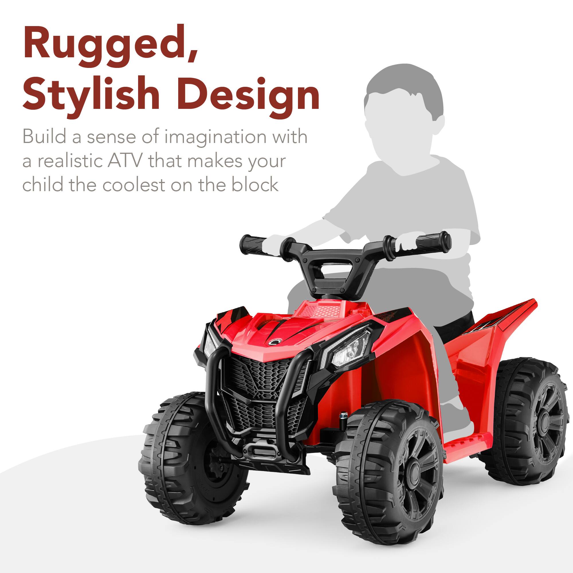Rugged, Stylish Design

Build a sense of imagination with a realistic ATV that makes your child the coolest on the block.