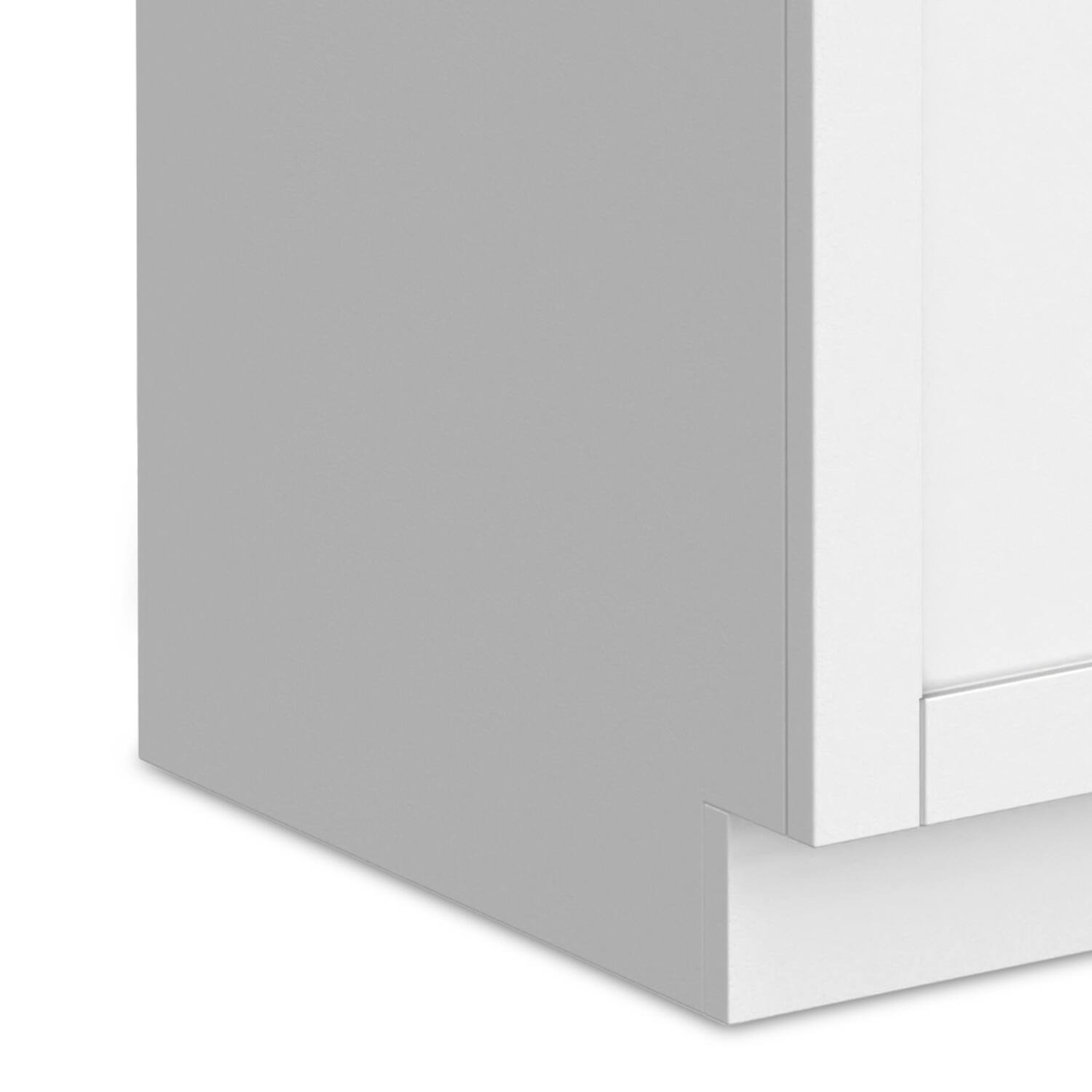 Alt View 9. Simpli Home - Hennessy Deluxe All-In-One 28-inch Laundry Cabinet with Faucet and ABS Sink - Pure White.