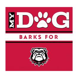 Imperial - Georgia Bulldogs 10" x 10.5" My Dog Barks Wood Wall Art - Multicolor