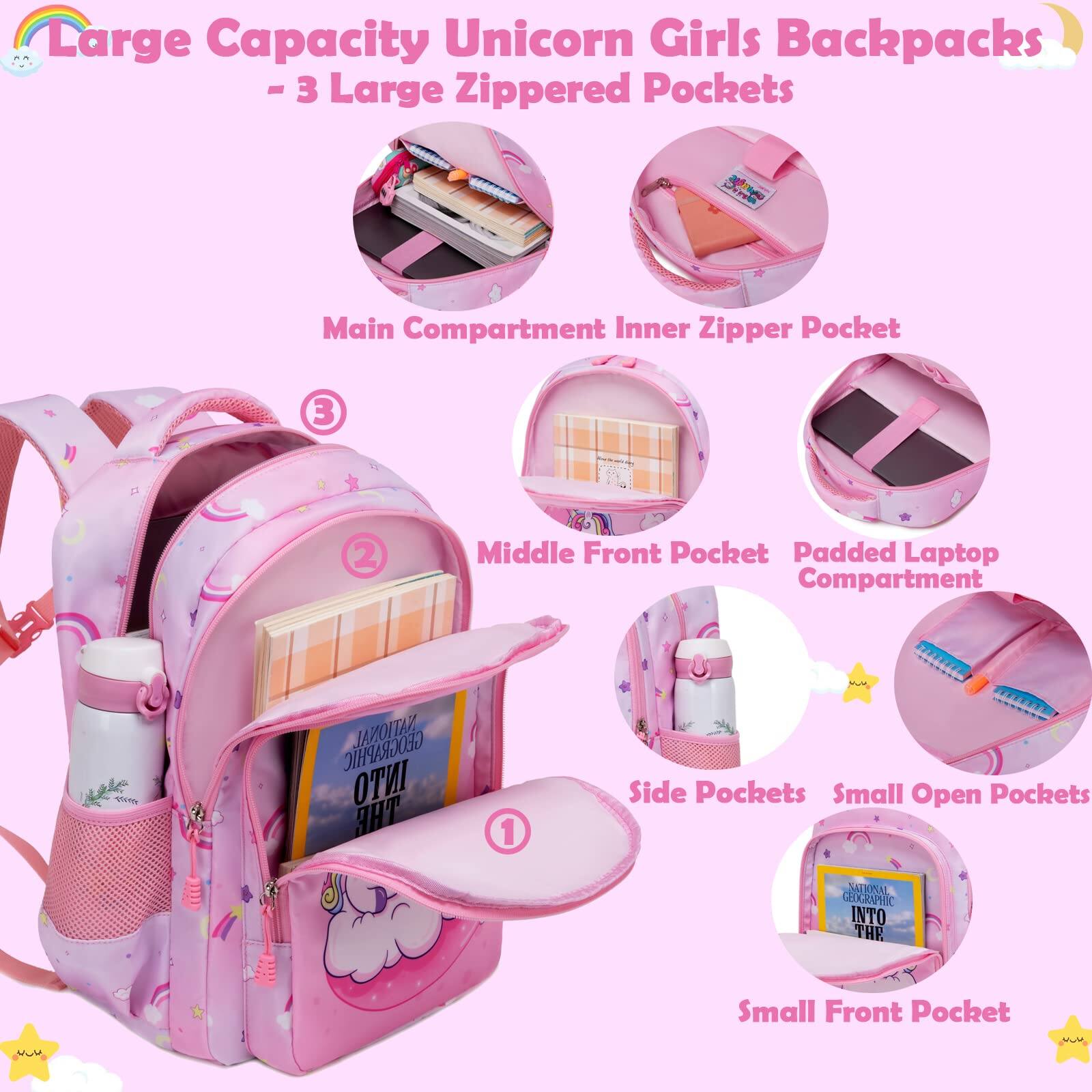 Pacoar Cade Backpack With Lunch Box Pencil Case For Elementary School 3 ...