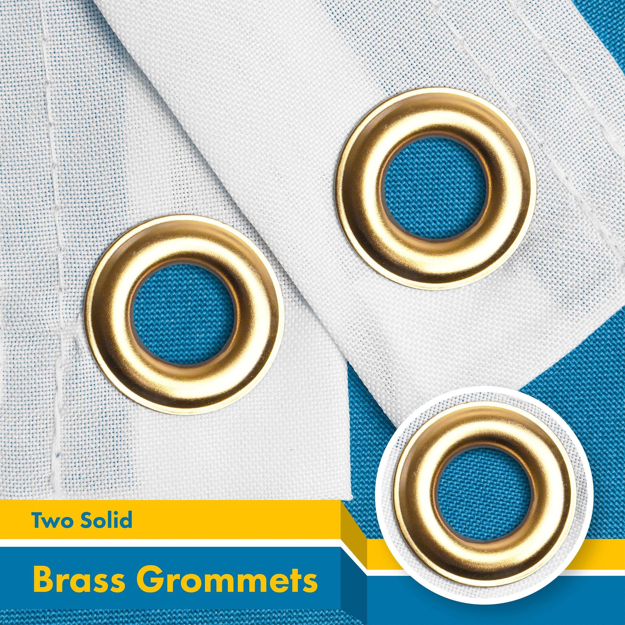 Two Solid Brass Grommets