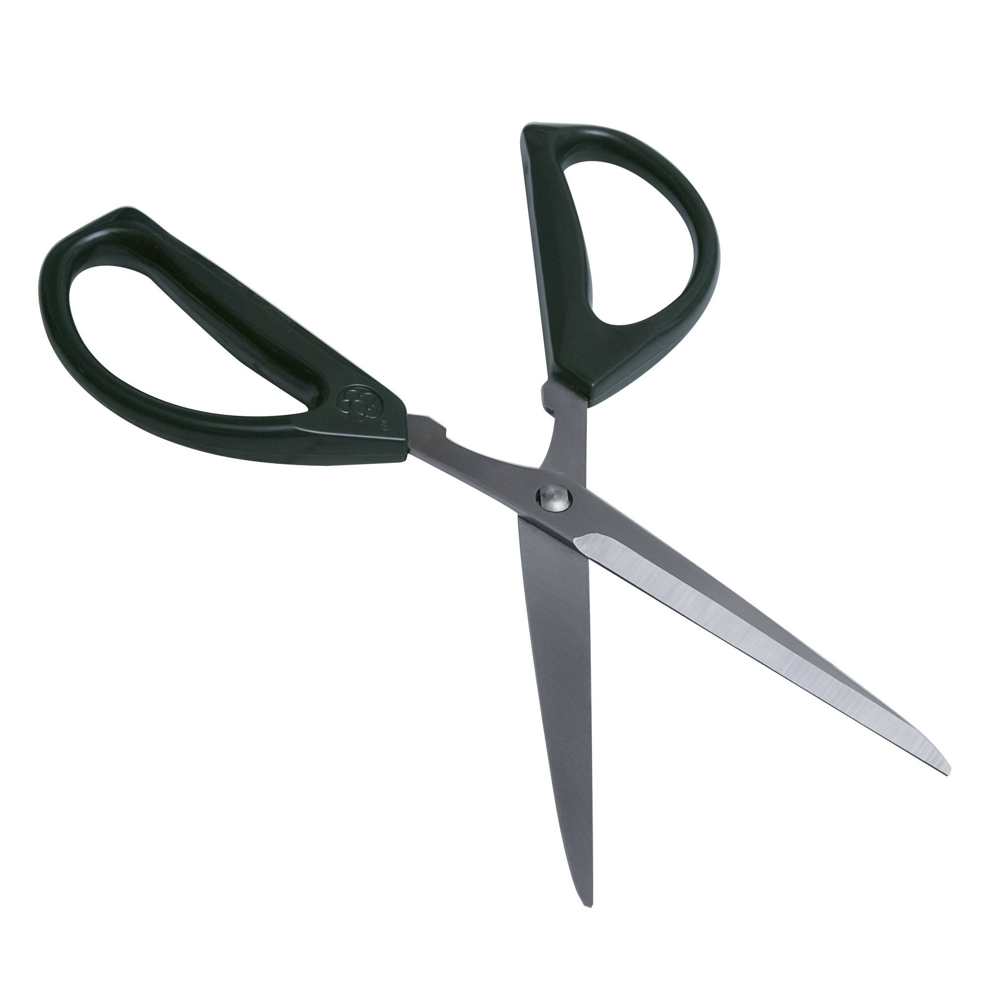 Left. Escali - Joyce Chen Deluxe Unlimited Kitchen Scissors, 8" w/ Dark Olive Handles - Dark Olive.