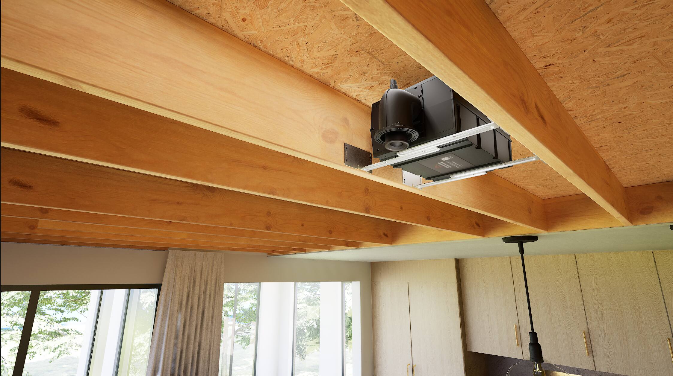 Alt View 20. MartinLogan - Variable Aperture System 3” Full-Range 2-Way In-Ceiling Speaker with Dual 5.5” Woofers and a 2” High-Output Driver - Paintable White.