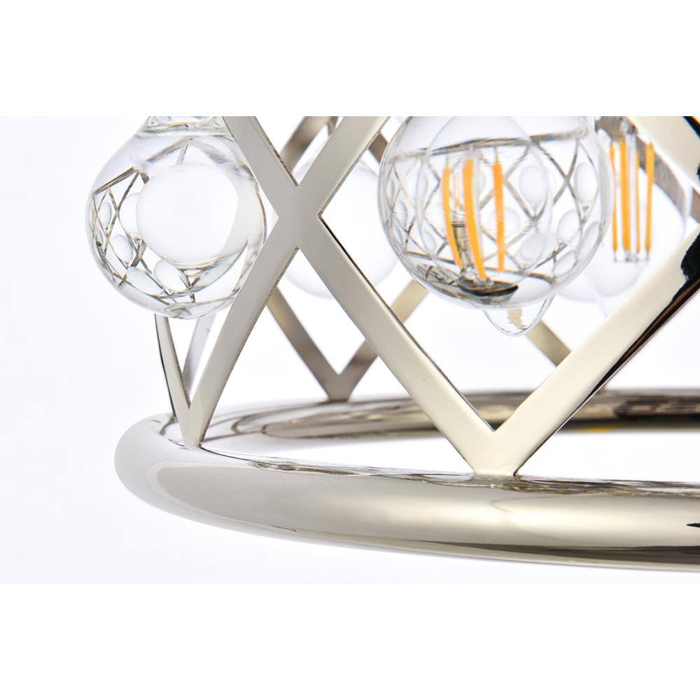 Alt View 3. Urban Classic - Madison 3 light polished Nickel Pendant Clear Royal Cut Crystal - Polished Nickel.