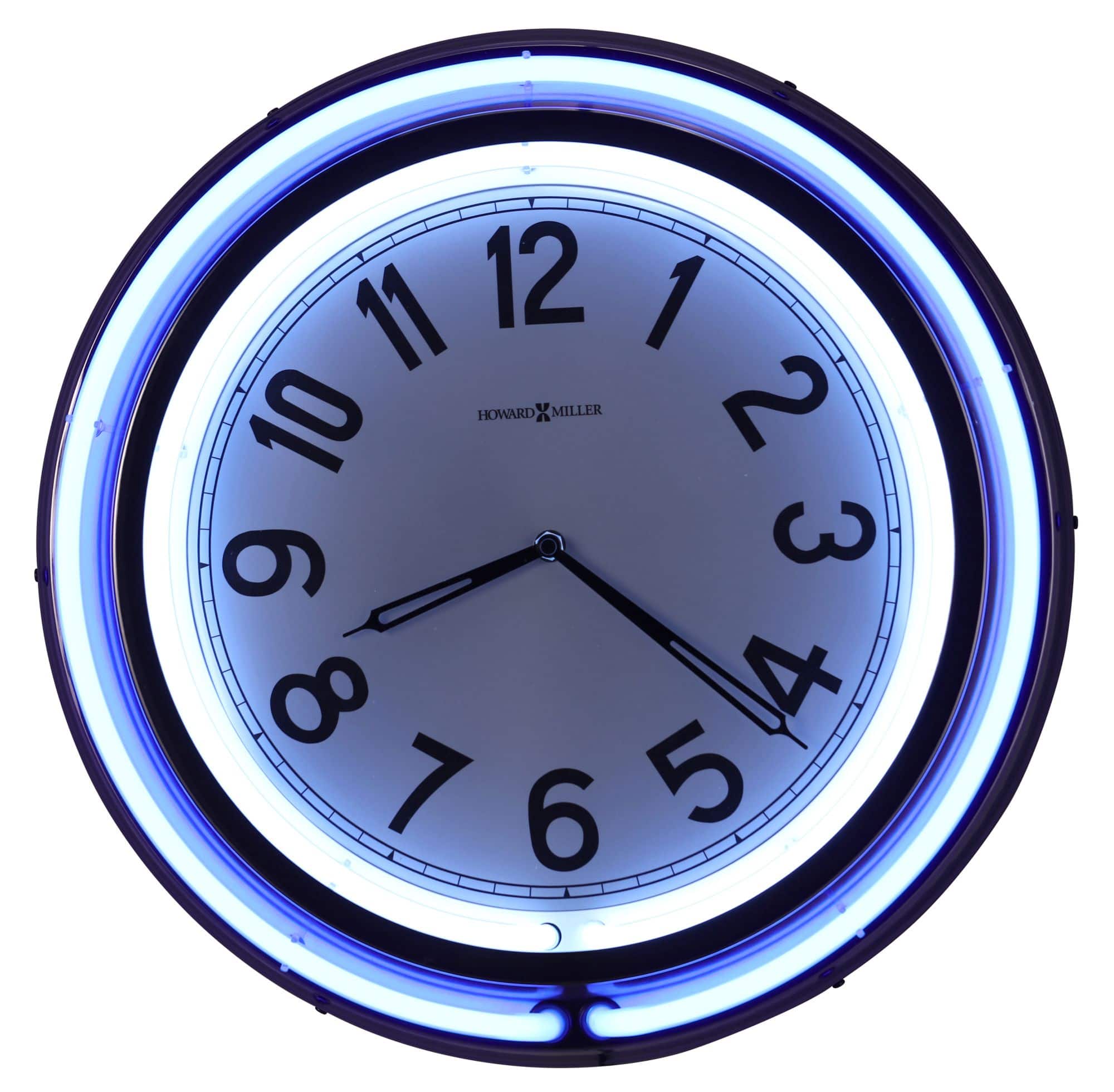 Howard Miller - 625752 Studio Neon Wall Clock 625752 - Blue