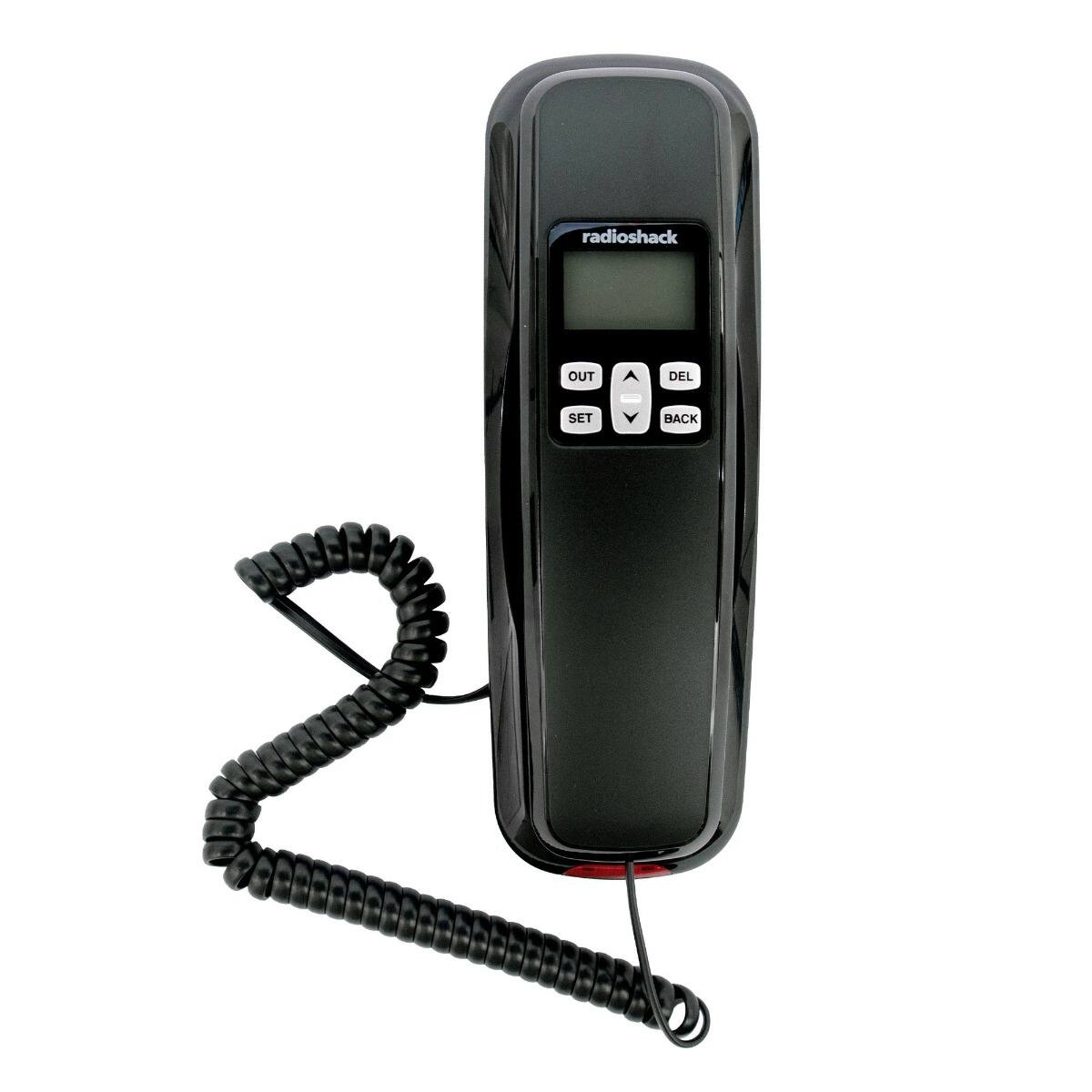 RadioShack - Corded Phone with Caller ID - Black