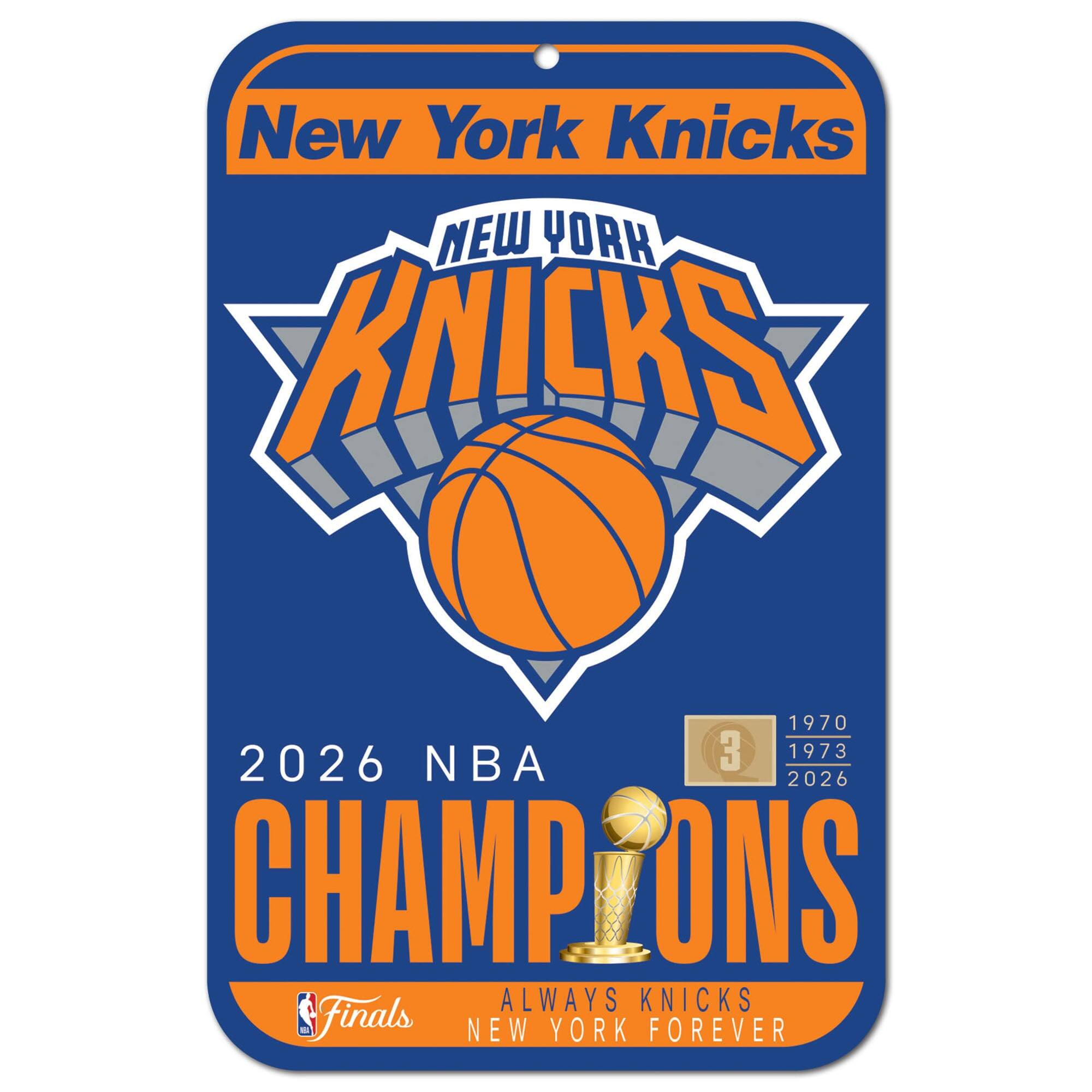 New York Knicks 2026 NBA Finals Champions 11" x 17" Indoor/Outdoor Sign