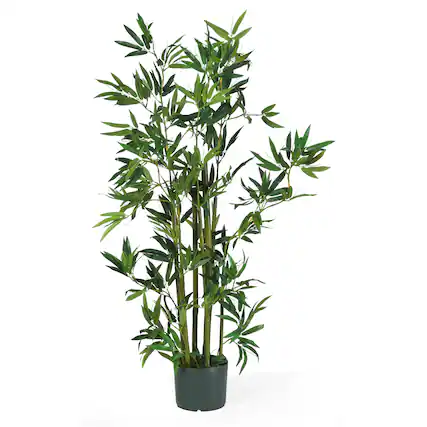 Front. BreeBe - 4' Bamboo Tree w/540 Lvs - Green.