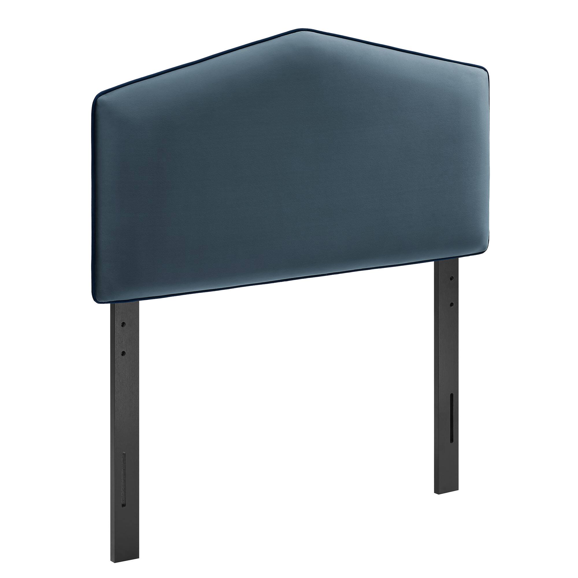 Angle. Modway - Cosette Performance Velvet Headboard by Modway - Cadet Blue.
