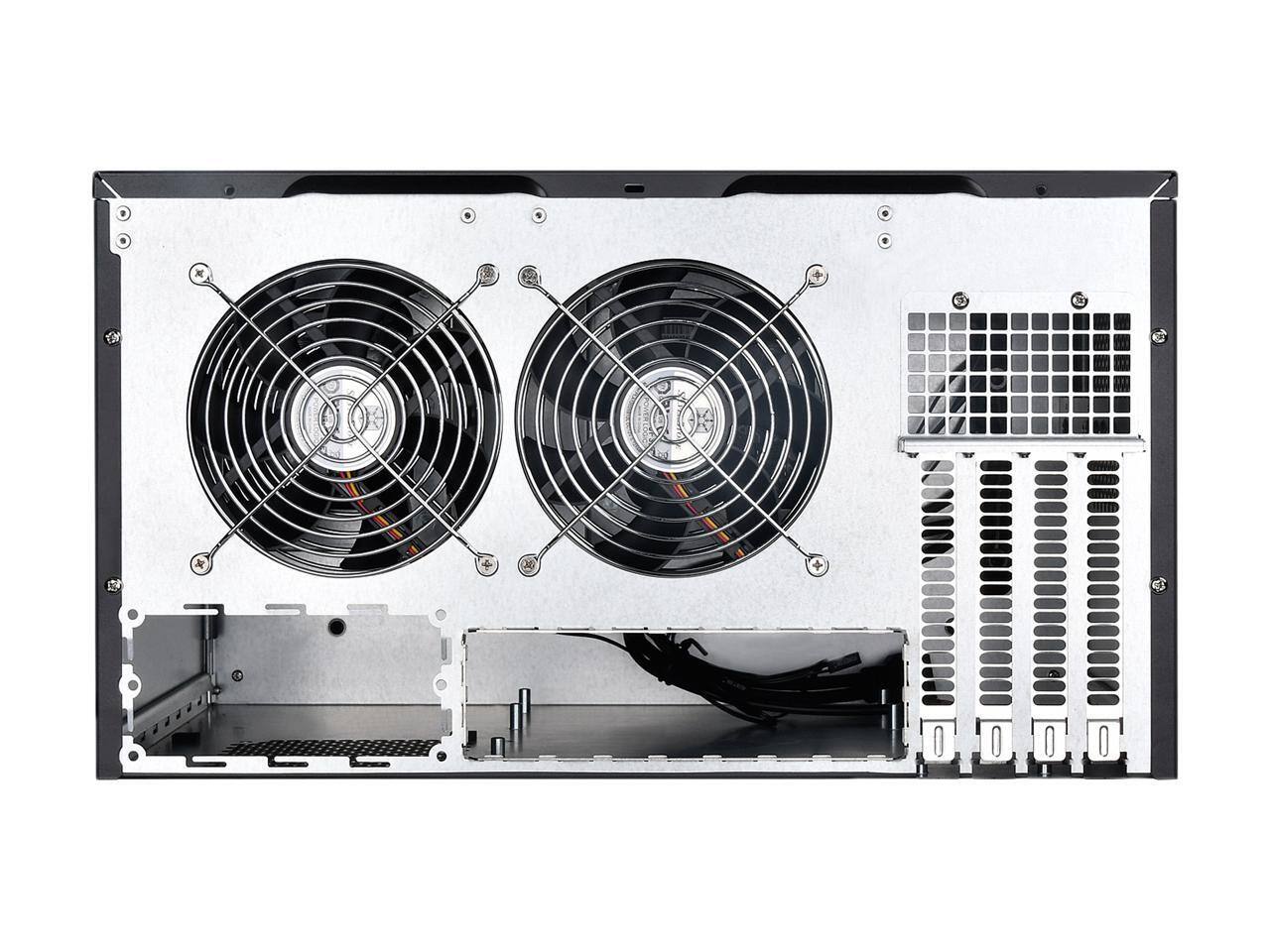 Alt View 4. SilverStone - SilverStone CS381 Black Micro ATX/Mini-ITX Case, SFX/SFX-L PSU Support - Black.