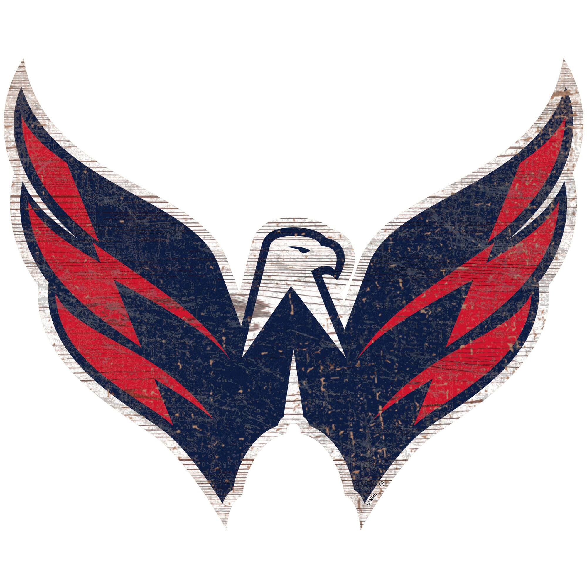 Washington Capitals 24'' x 24'' Distressed Logo Cutout Sign