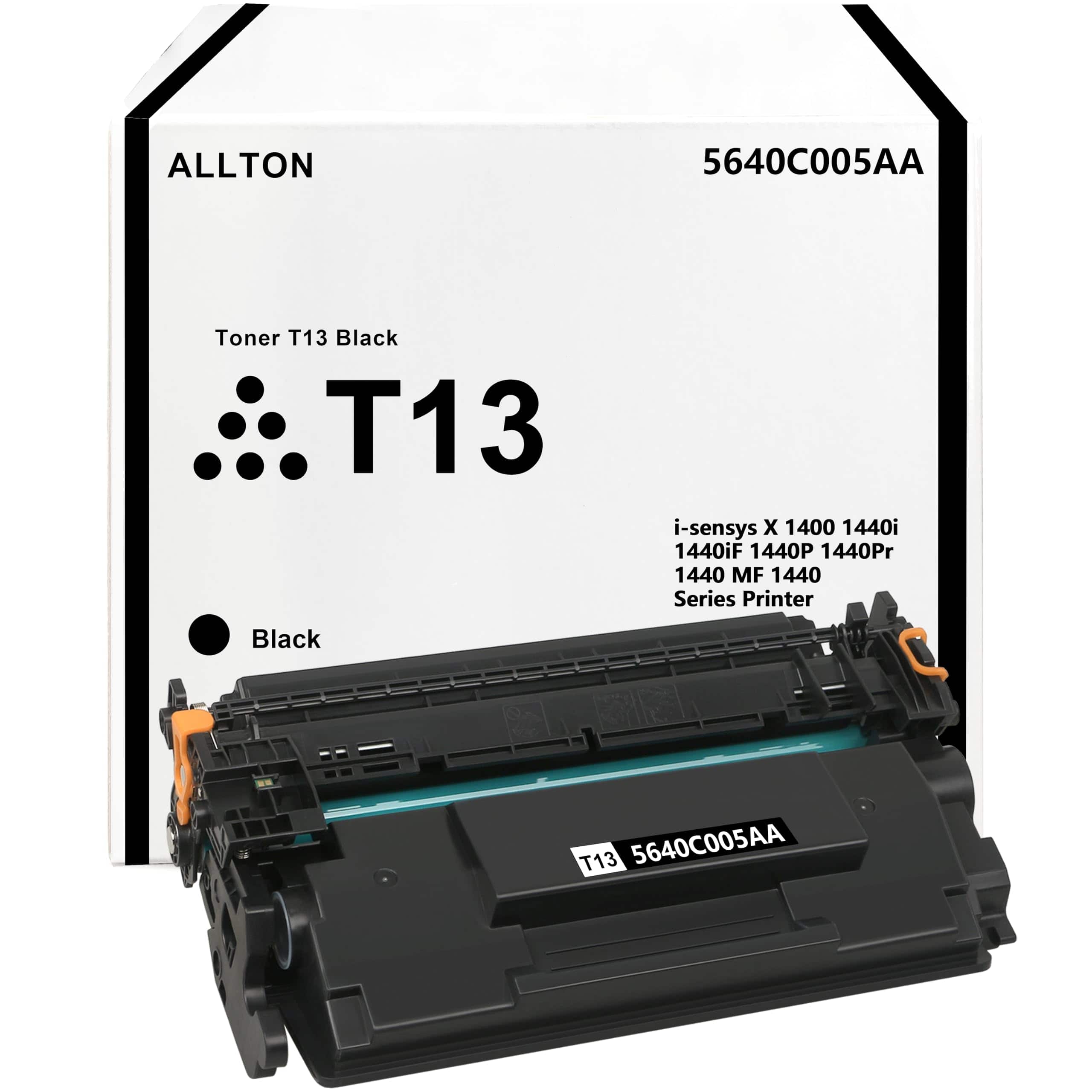Allton T13 Toner Cartridge Black 5640C005AA High Yield Toner with New chip Compatible for Canon i-sensys X 1400 1440i 14