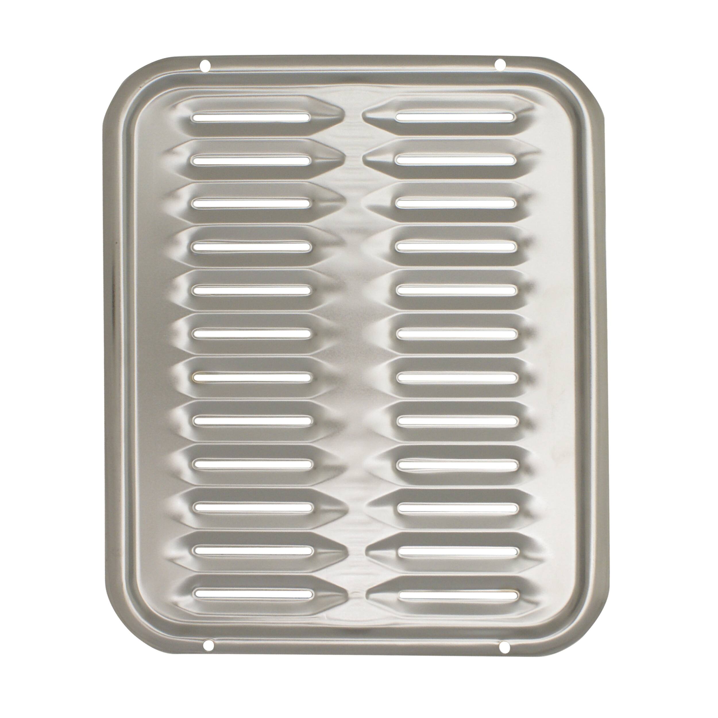 Alt View 4. Range Kleen - Range Kleen BP100 2 Piece 16 x 12.75 Inch Air Fry, Bake and Broiler Pan with Chrome Grill - Black with Chrome.