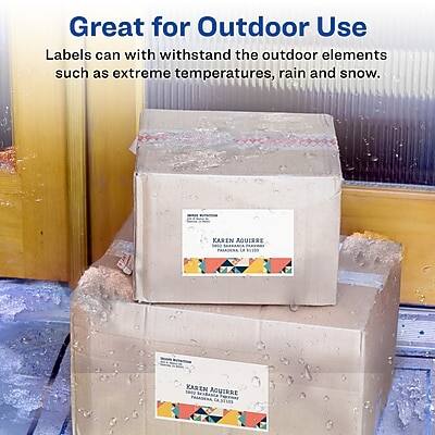 Great for Outdoor Use

Labels can withstand the outdoor elements such as extreme temperatures, rain, and snow.

KAREN AOUIRRE CASTIES