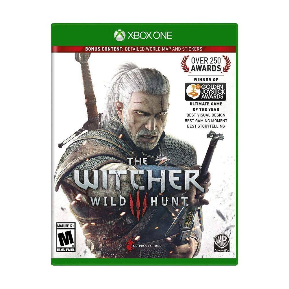 XBOX ONE
BONUS CONTENT: DETAILED WORLD MAP AND STICKERS
OVER 250 AWARDS
WINNER OF GOLDEN JOYSTICK AWARDS
ULTIMATE GAME OF THE YEAR
BEST VISUAL DESIGN
BEST GAMING MOMENT
BEST STORYTELLING
THE WITCHER WILD HUNT
MATURE 17+
ESRB
CD PROJEKT RED GAMES - M (Mature 17+)