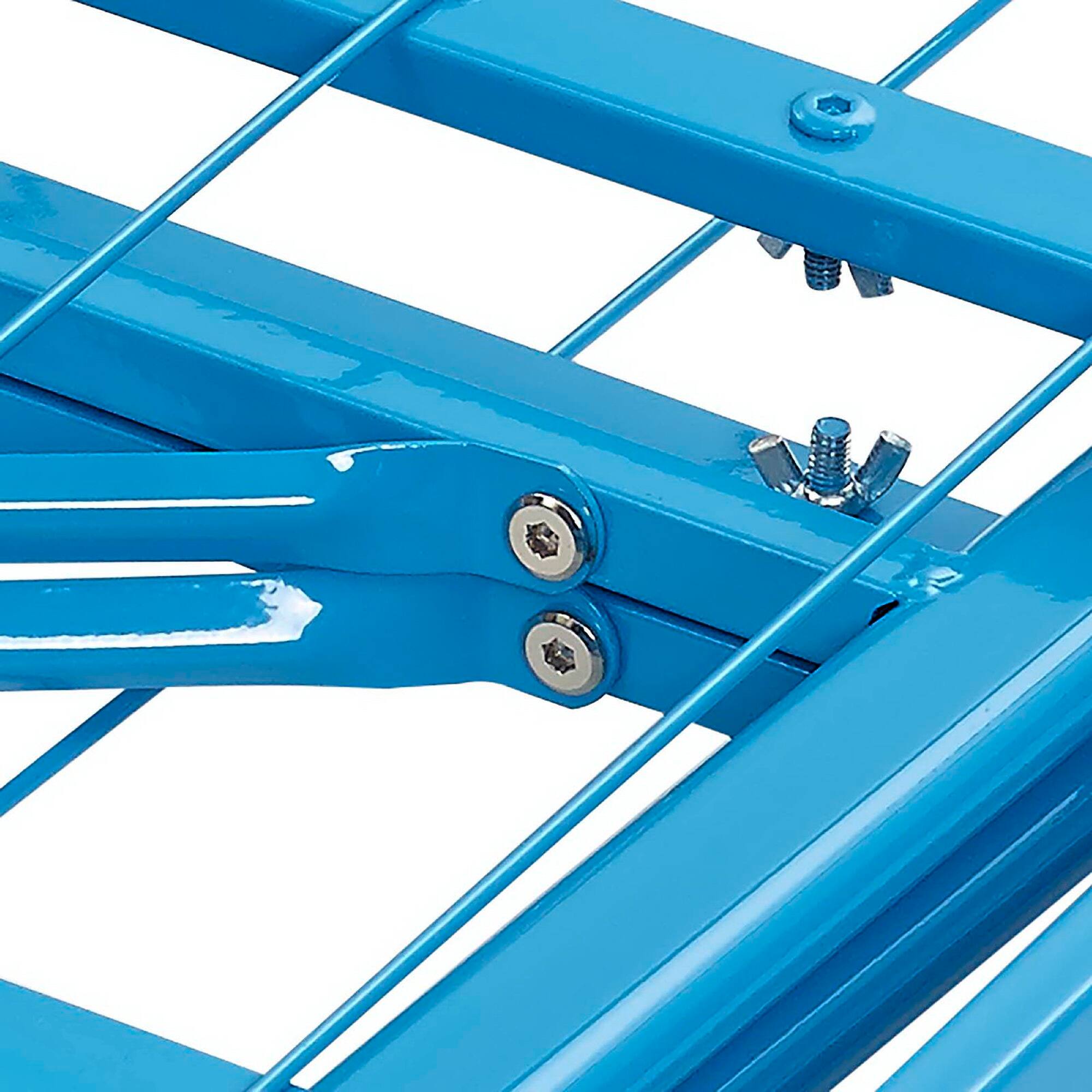 Alt View 4. Modway - Horizon Stainless Steel Queen Bed Frame - Blue.