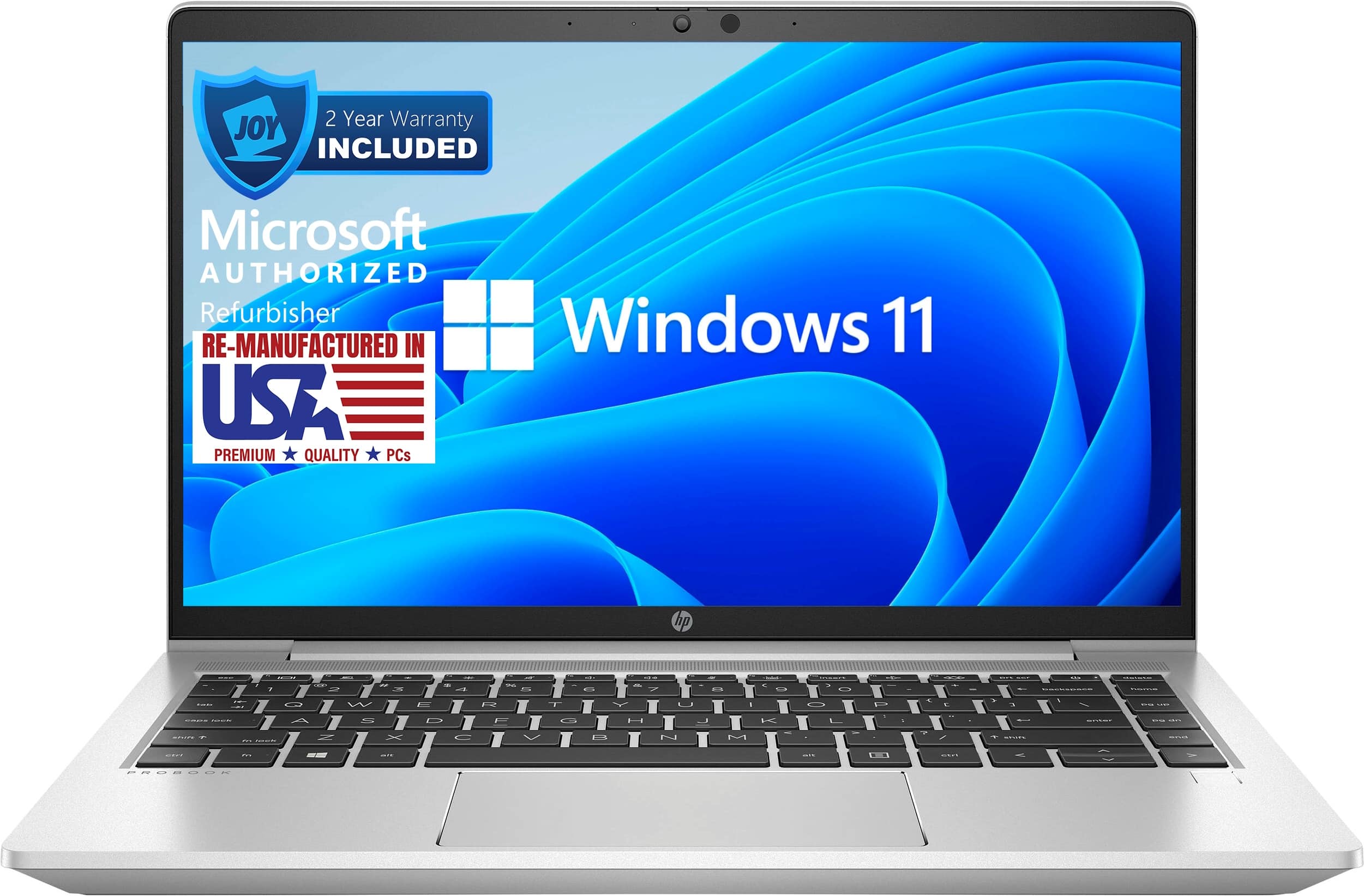 HP - ProBook 640 G8 14" Refurbished Laptop - Intel 11th Gen Core i5 with 32GB Memory - Intel Iris Xe Graphics - 1TB SSD - Silver - Front_Zoom