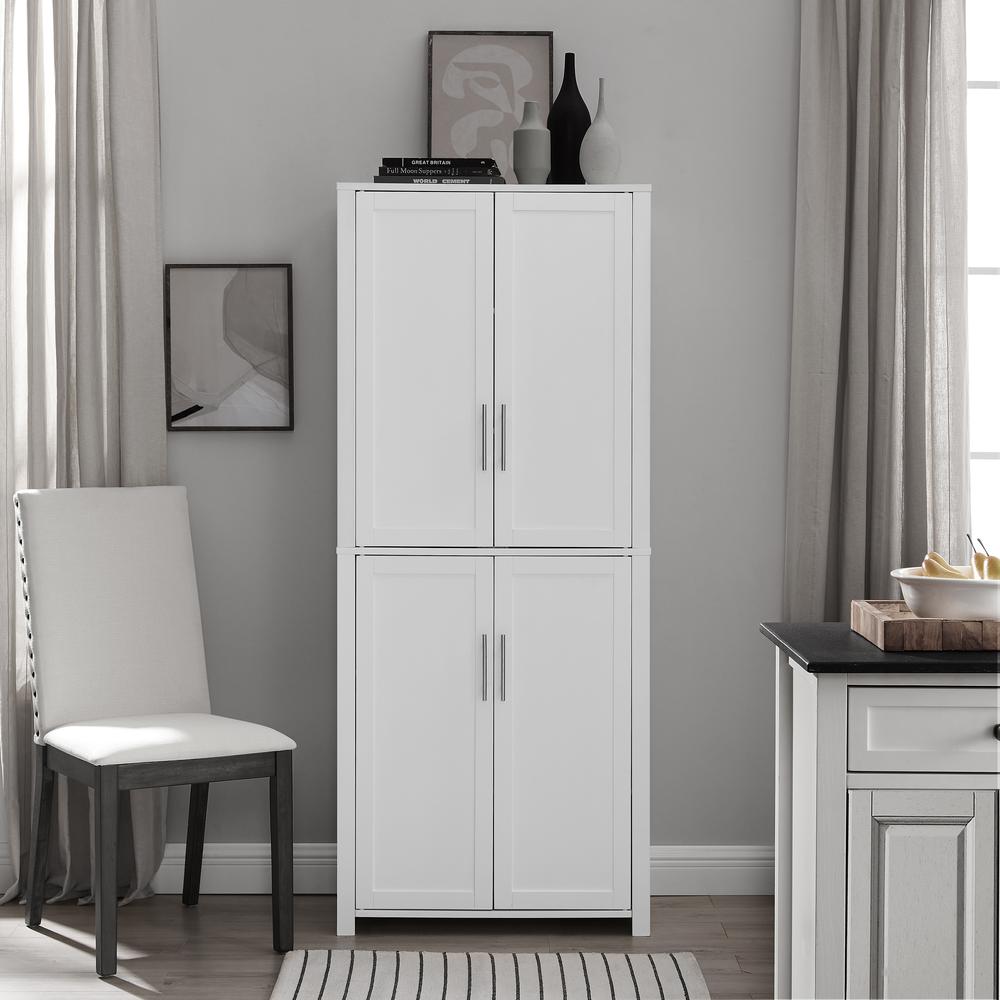 Alt View 7. Crosley Furniture - Savannah Tall Kitchen Storage Pantry - White.