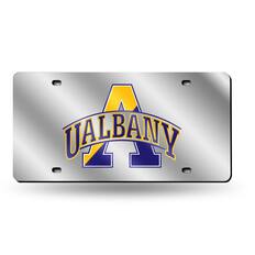 Front. Rico Industries - Albany Great Danes Mirrored Laser Cut License Plate Laser Tag - Multi.