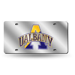 Rico Industries - Albany Great Danes Mirrored Laser Cut License Plate Laser Tag - Multi