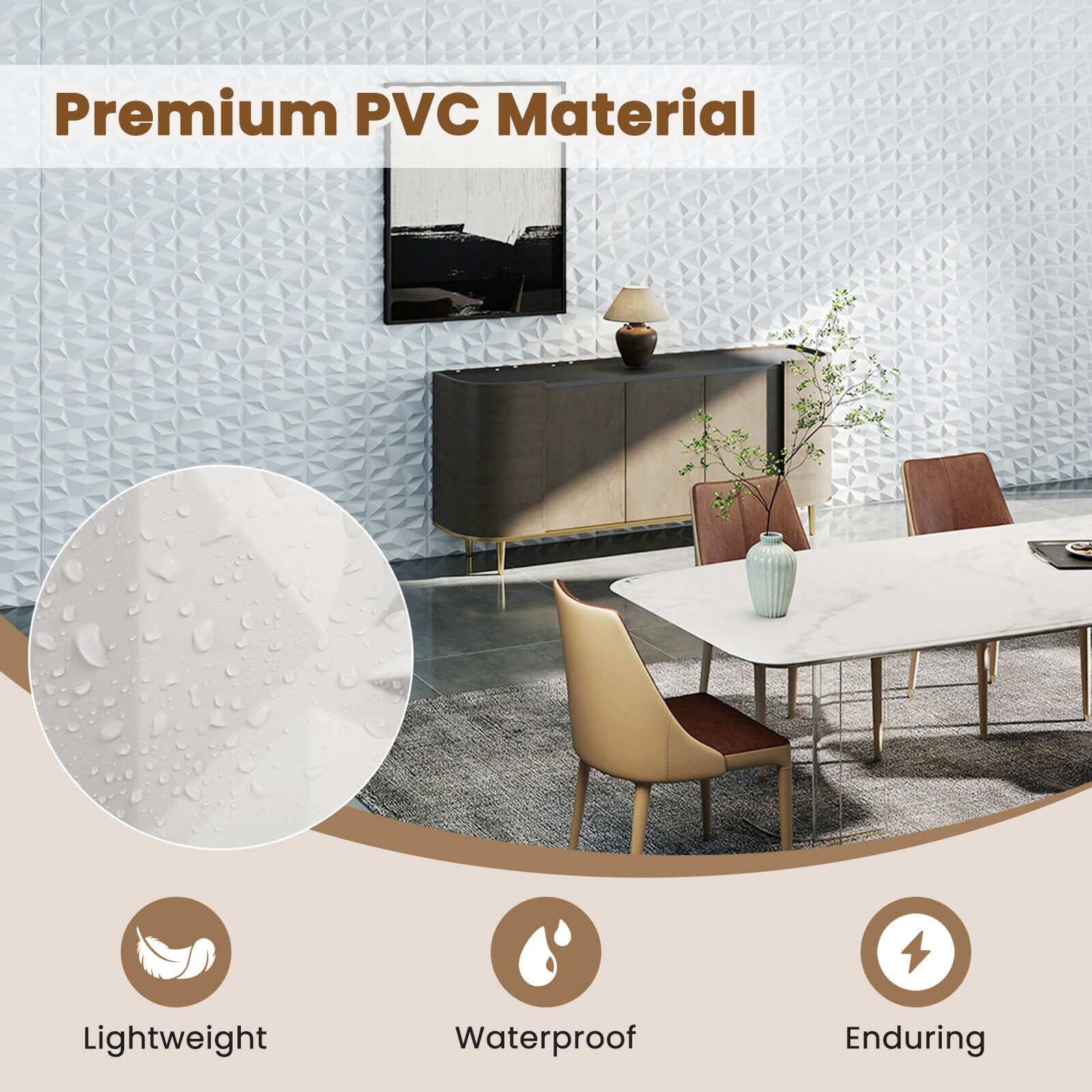 Premium PVC Material

- Lightweight
- Waterproof
- Enduring